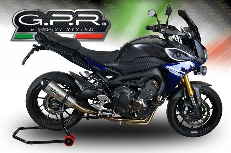 GPR / ジーピーアール Original For Yamaha Mt-09 Tracer/Fj-09 Tr 2017/20 E4 Homologated Full Exhaust Catalized Gp Evo4 Titanium | E4.CO.Y.202.CAT.GPAN.TO