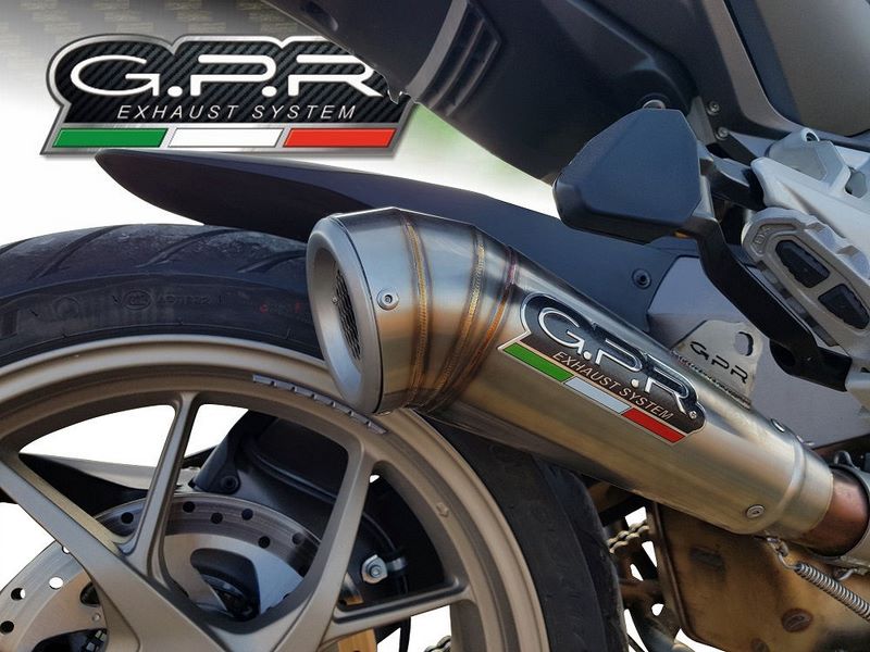 GPR / ジーピーアール Original For Ducati Multistrada 1260 2018/20 E4 Homologated スリッポンエキゾースト Powercone Evo | E4.D.130.PCEV