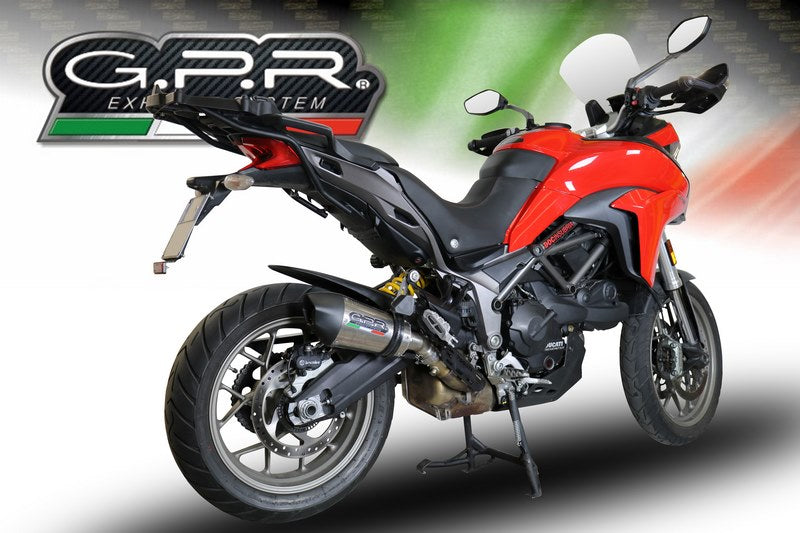 GPR / ジーピーアール Original For Ducati Multistrada 950 2017/20 E4 Homologated スリッポンエキゾースト Gp Evo4 Titanium | E4.D.131.GPAN.TO