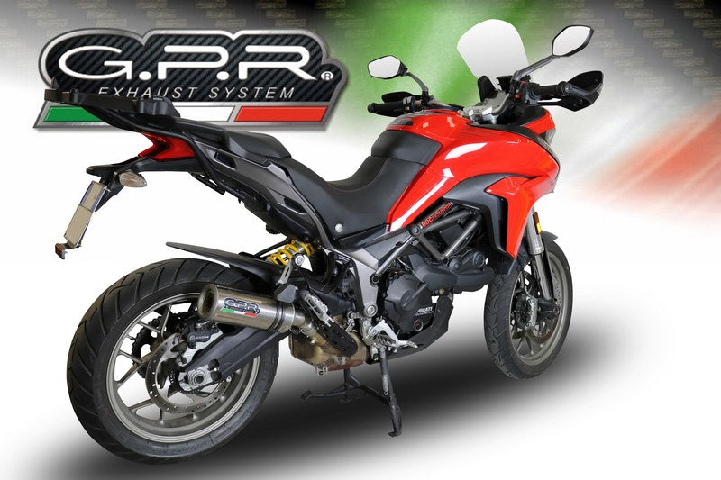 GPR / ジーピーアール Original For Ducati Multistrada 950 2017/20 E4 Homologated スリッポンエキゾースト M3 Titanium Natural | E4.D.131.M3.TN
