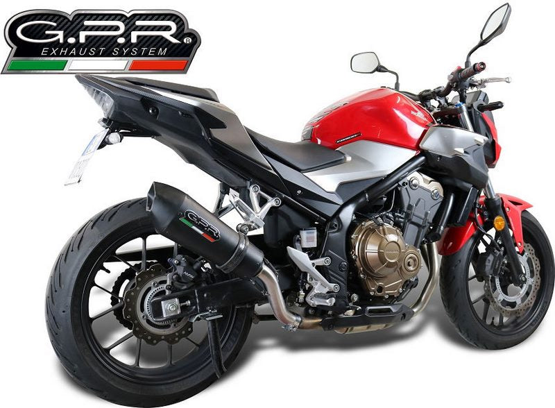 GPR / ジーピーアール Original For Honda Cb 500 F 2019/20 E4 Homologated スリッポンエキゾースト Gp Evo4 Black Titanium | E4.H.253.GPAN.BLT