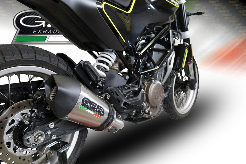 GPR / ジーピーアール Original For Husqvarna Svartpilen 401 2018/19 E4 Homologated スリッポンエキゾースト Gp Evo4 Titanium | E4.HU.39.GPAN.TO