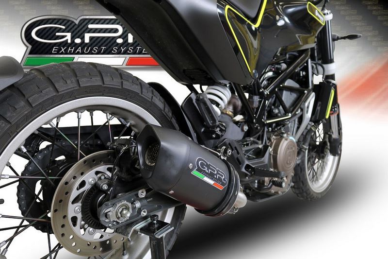 GPR / ジーピーアール Original For Husqvarna Vitpilen 401 2018/19 E4 Homologated スリッポンエキゾースト Furore Evo4 Nero | E4.HU.48.FNE4