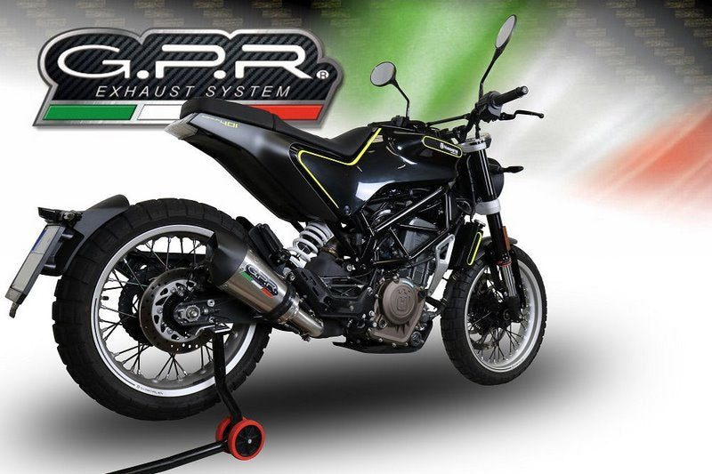 GPR / ジーピーアール Original For Husqvarna Vitpilen 401 2018/19 E4 Homologated スリッポンエキゾースト Gp Evo4 Titanium | E4.HU.48.GPAN.TO