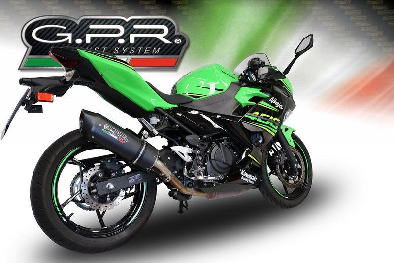 GPR / ジーピーアール Original For Kawasaki Z 400 2018/20 E4 Homol.スリッポンエキゾースト Furore Evo4 Nero | E4.K.173.FNE4