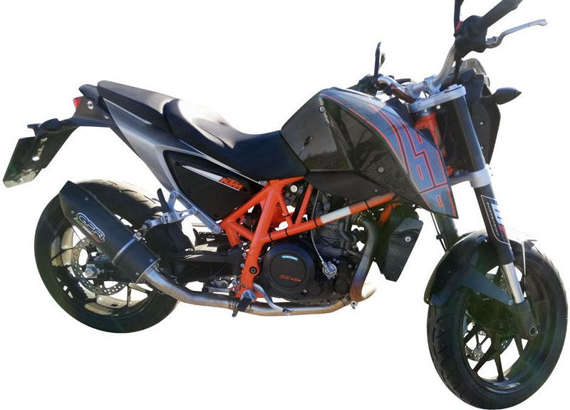 GPR / ジーピーアール Original For Ktm Duke 690 2012/16 E3 Homologated スリッポンエキゾースト Furore Evo4 Nero | E4.KT.98.FNE4