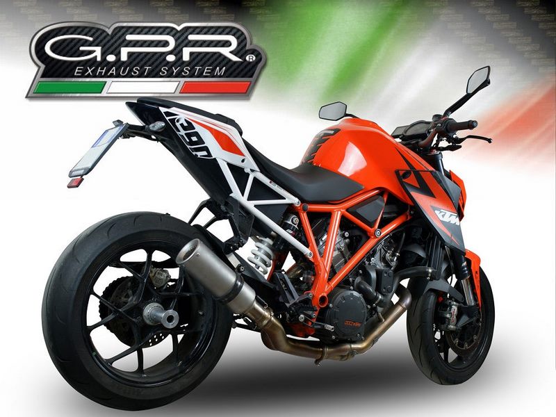 GPR / ジーピーアール Original For Ktm Superduke 1290 R 2017/19 E4 Homologated スリッポンエキゾースト M3 Titanium Natural | E4.KTM.96.M3.TN