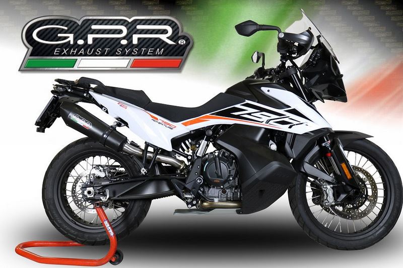 GPR / ジーピーアール Original For Ktm Adventure 790 2018/20 E4 Homologated スリッポンエキゾースト Gp Evo4 Black Titanium | E4.KTM.97.GPAN.BLT