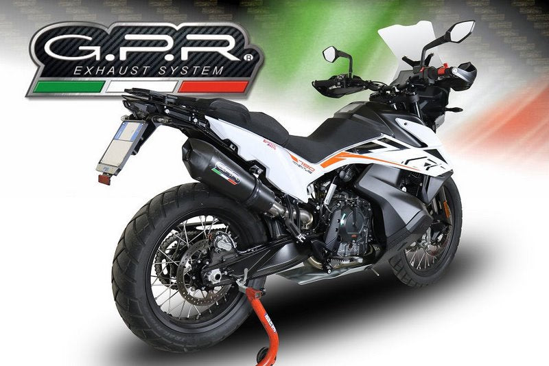 GPR / ジーピーアール Original For Ktm Adventure 790 2018/20 E4 Homologated スリッポンエキゾースト Gp Evo4 Black Titanium | E4.KTM.97.GPAN.BLT