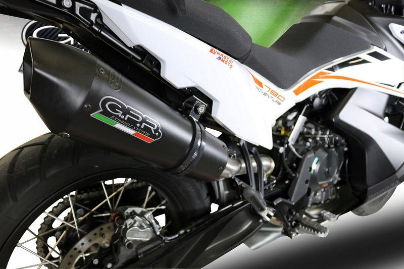 GPR / ジーピーアール Original For Ktm Adventure 790 2018/20 E4 Homologated スリッポンエキゾースト Gp Evo4 Black Titanium | E4.KTM.97.GPAN.BLT
