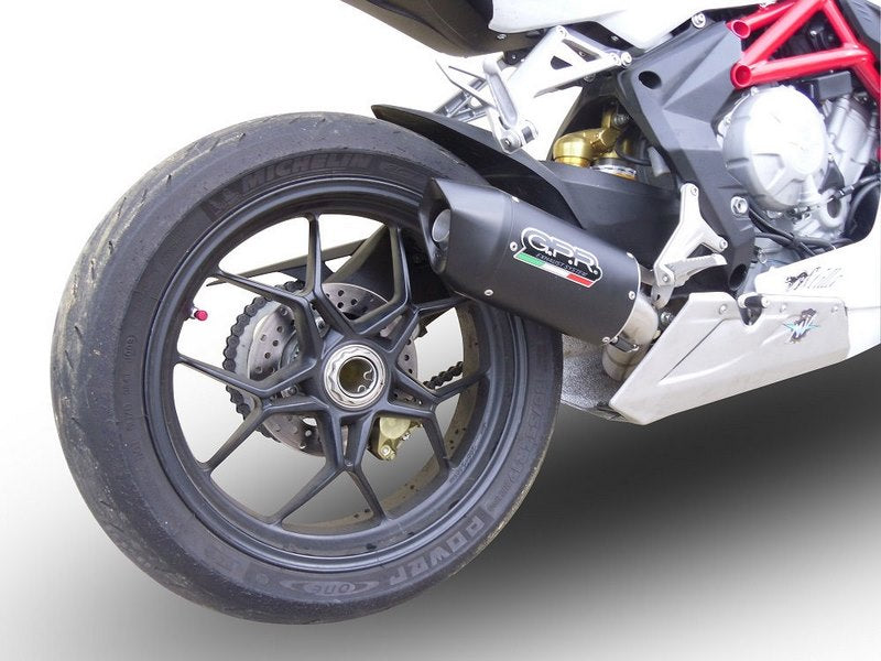 GPR / ジーピーアール Original For Mv Agusta F3 675 2017/20 E4 Homologated Slip-On Catalized Furore Evo4 Nero | E4.MV.13.CAT.FNE4