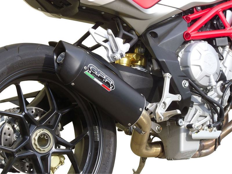 GPR / ジーピーアール Original For Mv Agusta F3 800 2017/20 E4 Homologated Slip-On Catalized Furore Evo4 Nero | E4.MV.14.CAT.FNE4