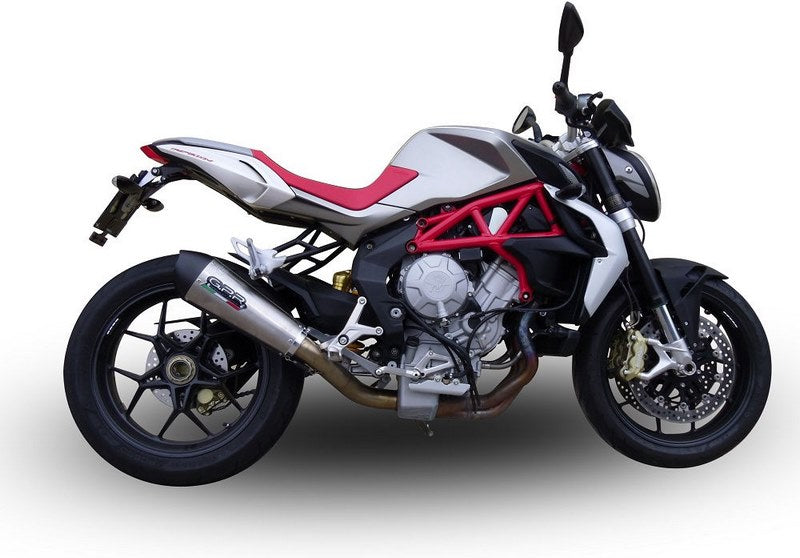 GPR / ジーピーアール Original For Mv Agusta Brutale 800 Drag 2017/20 -Rr E4 Homologated Slip-On Catalized Gp Evo4 Titanium | E4.MV.15.CAT.GPAN.TO