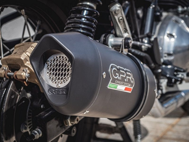 GPR / ジーピーアール Original For Royal E. Continental 650 2019/20 E4 Homologated Slip-On Catalized Furore Evo4 Nero | E4.ROY.7.CAT.FNE4