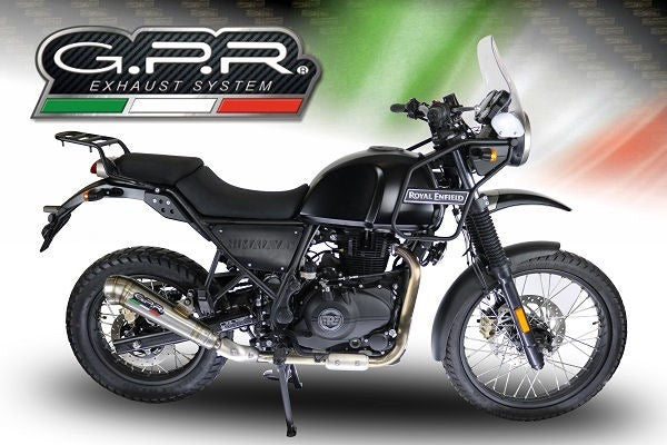 GPR / ジーピーアール Original For Royal E. Himalayan 410 2017/20 E4 D.36 Homologated Slip-On Catalized Powercone Evo | E4.ROY.CAT.PCEV