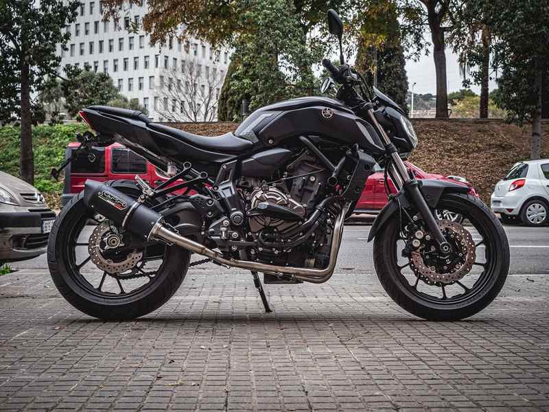 GPR / ジーピーアール Original For Yamaha Xsr 700 2016/20 E4 Homologated Full Exhaust Catalized Furore Evo4 Nero | E4.Y.191.CAT.FNE4