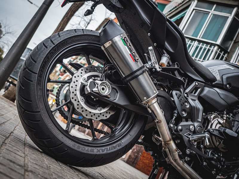 GPR / ジーピーアール Original For Yamaha Xsr 700 2016/20 E4 Homologated Full Exhaust Catalized Gp Evo4 Poppy | E4.Y.191.CAT.GPAN.PO