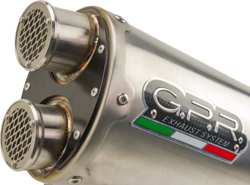 GPR / ジーピーアール Original For Bmw R 1250 R - Rs 2021/22 E5 Homologated スリッポンエキゾースト Dual Inox | E5.BM.107.DUAL.IO