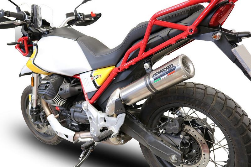 GPR / ジーピーアール Original For Moto Guzzi V85 Tt 2019/20 E4 レーシング スリッポンエキゾースト M3 Titanium Natural | GU.61.RACE.M3.TN