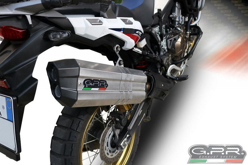 GPR / ジーピーアール Original For Honda Crf 1000 L Africa Twin 2015/17 E3 Homologated スリッポンエキゾースト Sonic Titanium | H.226.SOTIT