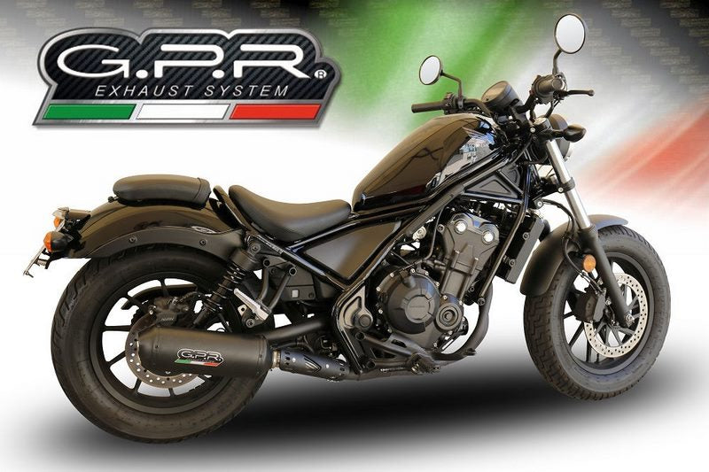 GPR / ジーピーアール Original For Honda Cmx 500 Rebel 2018/20 E4 Homologated スリッポンエキゾースト Ghisa | H.250.GHI