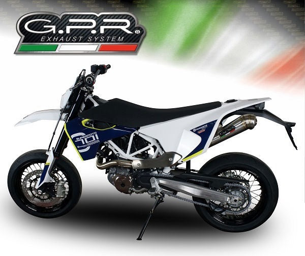 GPR / ジーピーアール Original For Husqvarna Supermoto 701 2015/2016 E3 Homologated スリッポンエキゾースト Powercone Evo | HU.35.PCEV