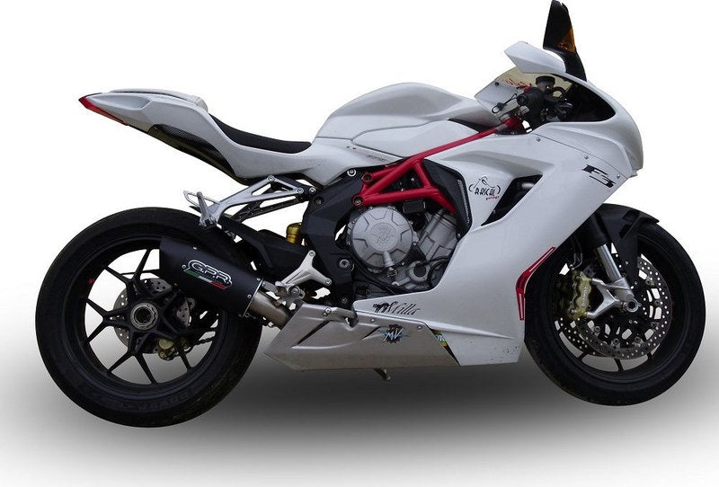 GPR / ジーピーアール Original For Mv Agusta F3 675 2012/16 E3 Homologated スリッポンエキゾースト Catalized Furore Nero | MV.5.CAT.FUNE