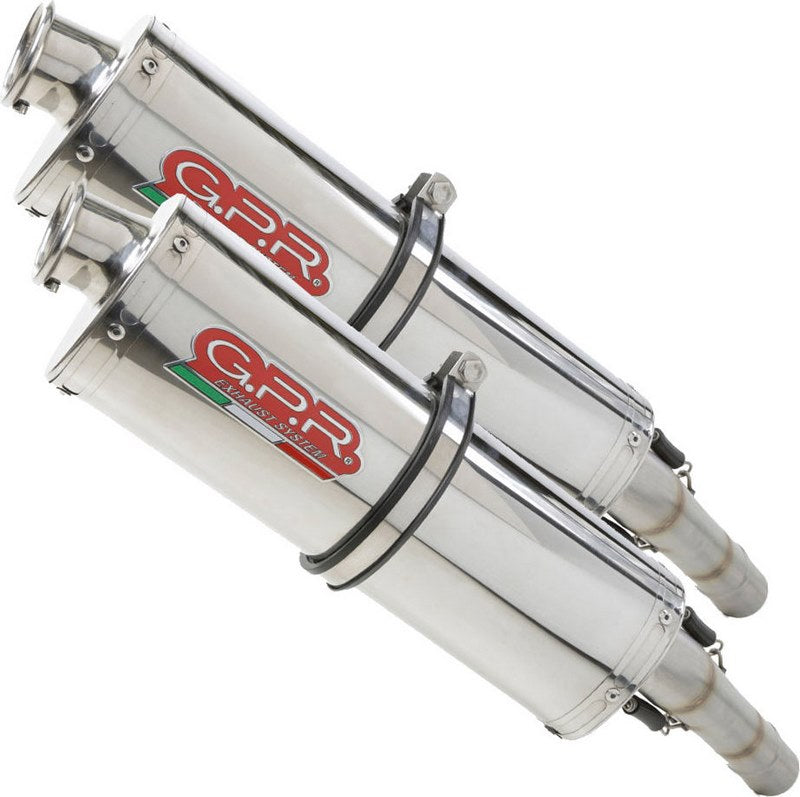 GPR / ジーピーアール Original For Suzuki Hayabusa 1300 2001/06 Pair Homologated スリッポンエキゾースト Trioval | S.44.1.TRI
