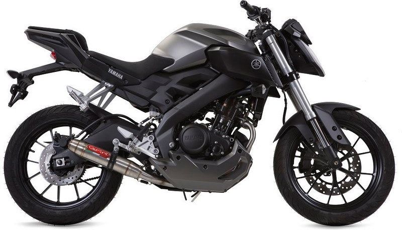 GPR / ジーピーアール Original For Yamaha Mt 125 2017/19 E4 Homologated スリッポンエキゾースト Catalized Deeptone Inox | Y.205.CAT.DE