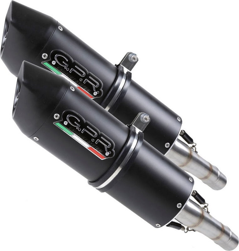 GPR / ジーピーアール Original For Yamaha Xjr 1200 4Pu/4Rb 1995/97 Pair Homologated スリッポンエキゾースト Furore Nero | Y.64.1.FUNE