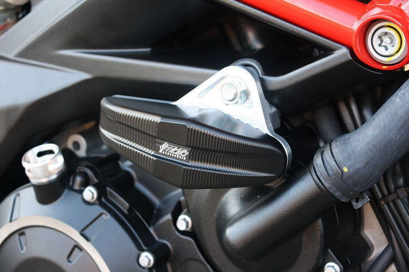 GSGモトテクニック クラッシュパッドセット Streetline パッドホルダー アルミ Aprilia Shiver 900 / ドルソデューロ 900 (2018 -) | 1505040-A20