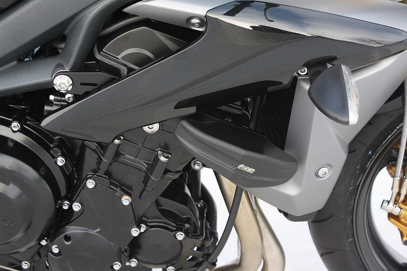 GSGモトテクニック クラッシュパッドセット Streetline Triumph ストリートトリプル 675 / 675 R (2013-2016) | 1505040-T26