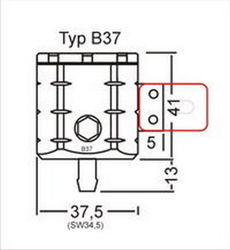 GSGモトテクニック ブレーキオイルリザーバー リア Triumph Speed Triple 1200 / RS / RR (PB01) (2021 -) | 3999-B37-T38