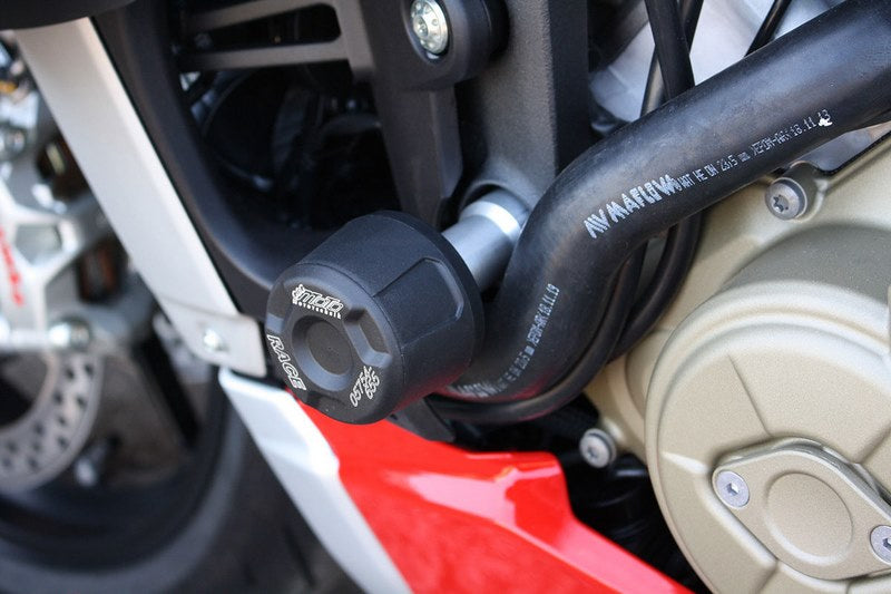 GSGモトテクニック クラッシュパッドセット アダプター ブラックアノダイズド Ducati ストリートファイター V4 / V4 S (2020 -) | 40602-D38-SH