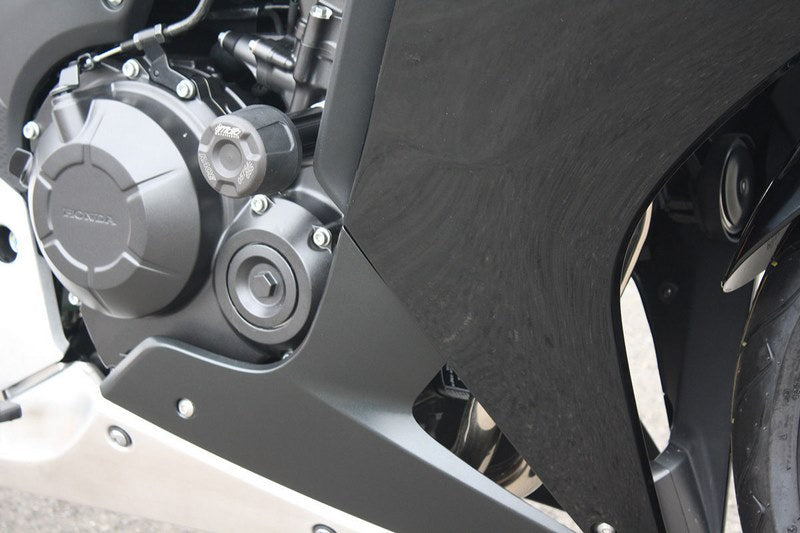 GSGモトテクニック クラッシュパッドセット アタッチメント ブラックアノダイズド Honda CBR 500 R (2013-2015) | 406028570-H47-SH