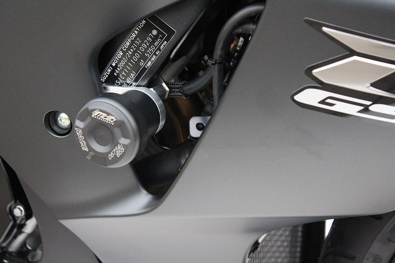 GSGモトテクニック クラッシュパッドセット マウンティングプレート ブラックアノダイズド Suzuki GSX-R 1000 (2012-2016) | 55440-S47-SH