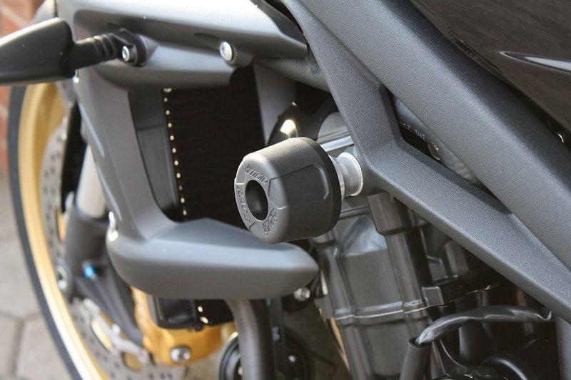 GSGモトテクニック クラッシュパッドセット アダプター アルミ Triumph ストリートトリプル 675 / 675 R (2009-2012) ネジ止め | 55442-T20-DS