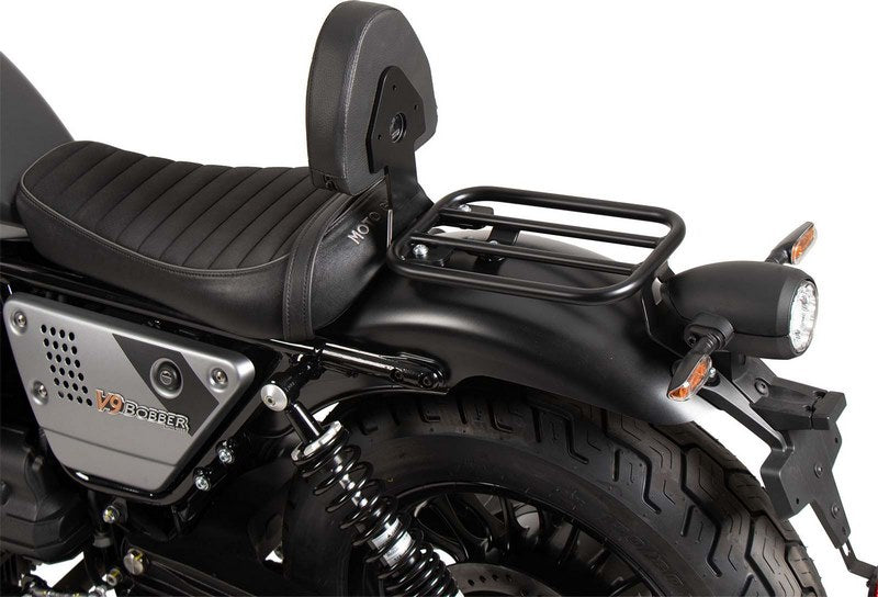 Hepco & Becker ドライバーズバックレスト ブラック Moto Guzzi V9 Bobber/Special Edition (2021-) in combi whit Solorack 613559 | 4216559 00 01