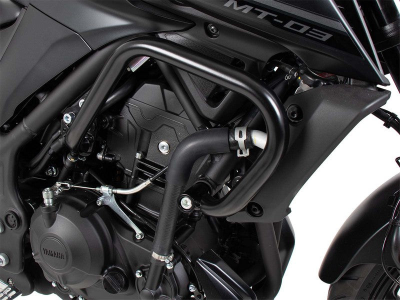 Hepco & Becker / ヘプコ&ベッカー Engine protection bar incl. protectionpad - black for Yamaha MT-03 (2020-) | 5014567 00 01