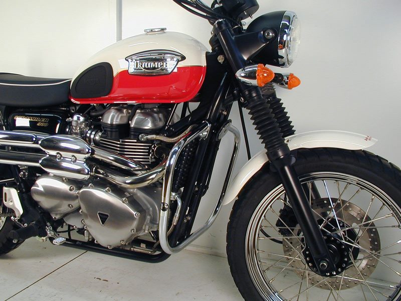 Hepco & Becker Engine protection bar-chrome for Triumph Bonneville / T 100 / Scrambler 900 | 501708 00 02