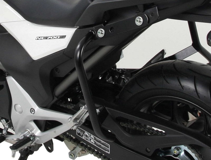Hepco & Becker Driving school protection bar lock-it back-black for Honda NC 700 S / 750 S / DCT | 504970 00 01