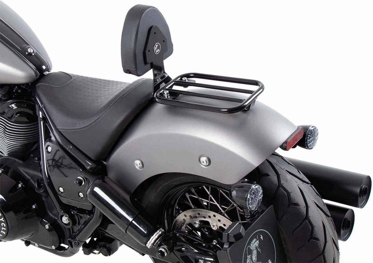 Hepco and Becker / ヘプコアンドベッカー Solorack with backrest black for Indian Chief Dark Horse / Chief Bobber Dark Horse (2022-) | 6127641 00 01