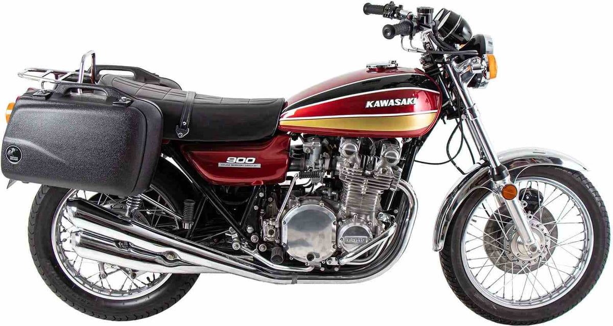 Hepco and Becker / ヘプコアンドベッカー Complete carrier set (side- and topcase carrier) chrome for Kawasaki Z 900 (1973-1976)/1000 A (1977-1978) | 6502535 00 02