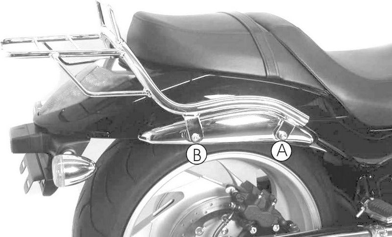 Hepco & Becker Tube Topcasecarrier-chrome for Suzuki M 1800 (VZ) R Intruder | 6503511 01 02