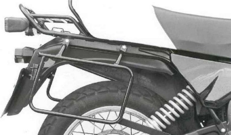 Hepco & Becker Sidecarrier permanent mounted-black for BMW R 80 GS / R 100 GS from 1988 | 650608 00 01