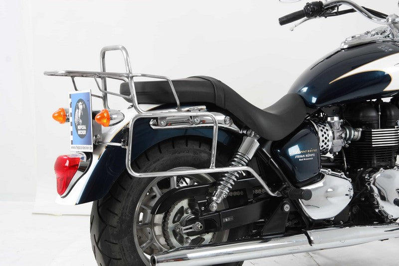 Hepco & Becker / ヘプコ&ベッカー Sidecarrier permanent mounted - chrome for Triumph Amerika / Speedmaster (2011-2017) | 6507537 00 02