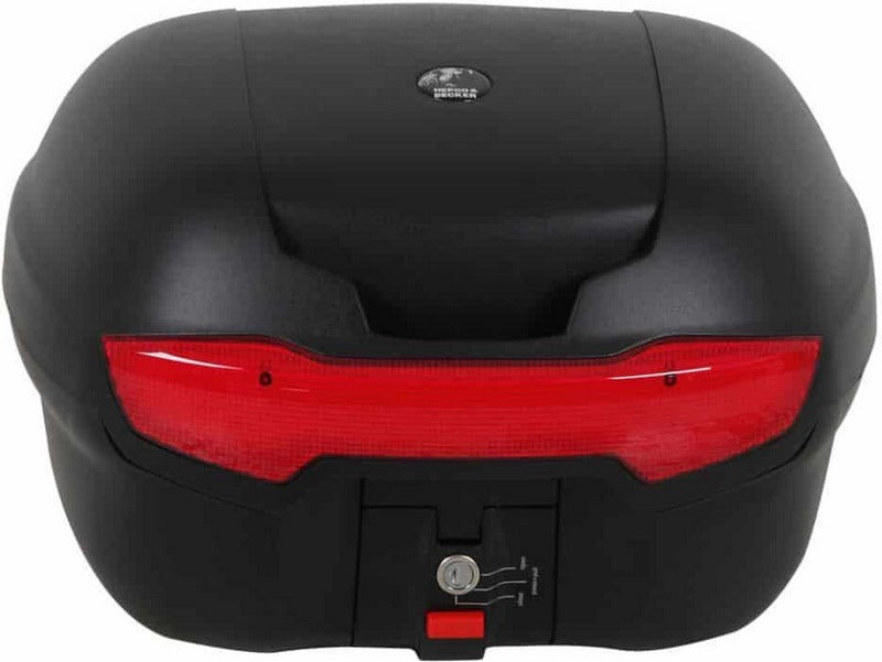 Hepco & Becker / ヘプコ&ベッカー Topcase - Set Journey 40 black incl. carrier for Aprilia SR GT 125/200/Sport (ab 2022) | 6507648 01 01-089 bl