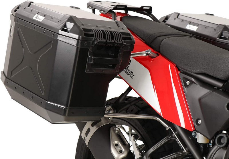 Hepco & Becker / ヘプコ&ベッカー Sidecarrier Cutout black incl. Xplorer Cutout sideboxes for Yamaha Ténéré 700 (2019-) | 6514564 00 22-01-40