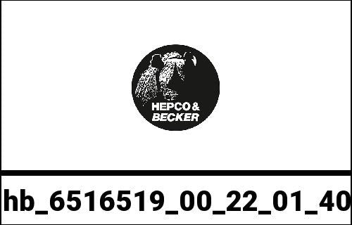 Hepco & Becker / ヘプコ&ベッカー Sidecarrier Cutout stainless steel incl. Xplorer black sideboxes for BMW R1250GS Adventure (2019-) | 6516519 00 22-01-40