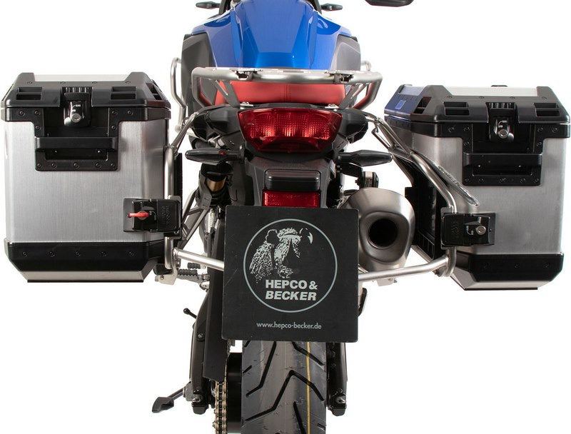 Hepco & Becker サイドキャリアカットアウトステンレススチールインクルーディングエクスプローラーサイドボックスシルバー BMW F 800 GS (2024-) | 6516537 00 22-00-40